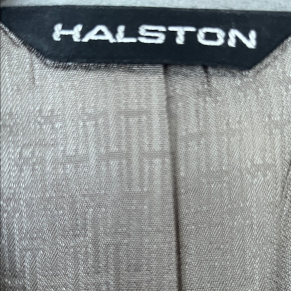 Halston Halsuede Single Breasted Gray Blazer - Picture 3 of 13